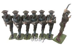 Vintage Britains British Infantry In Action With Gas Masks Boxed Set 1613
