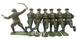 Vintage Britains British Infantry In Action With Gas Masks Boxed Set 1613