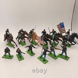 Vintage Britains Civil War Union Cavalry And Foot Soldiers