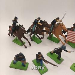 Vintage Britains Civil War Union Cavalry And Foot Soldiers