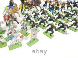 Vintage Britains Deetail Knights Saracens & Turks Toy Soldiers Lot + Mounted