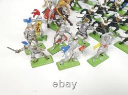 Vintage Britains Deetail Knights Saracens & Turks Toy Soldiers Lot + Mounted
