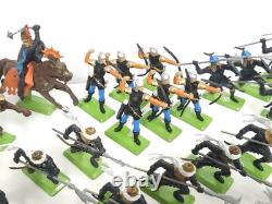 Vintage Britains Deetail Knights Saracens & Turks Toy Soldiers Lot + Mounted