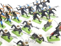 Vintage Britains Deetail Knights Saracens & Turks Toy Soldiers Lot + Mounted