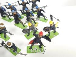 Vintage Britains Deetail Knights Saracens & Turks Toy Soldiers Lot + Mounted