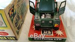 Vintage Britains Deetail LWB Military Land Rover 132 scale diecast MIB. V. Rare