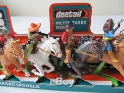 Vintage Britains Deetail Shop Display Plinth Mounted Mexicans Plastic Figures