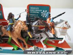 Vintage Britains Deetail Shop Display Plinth Mounted Mexicans Plastic Figures