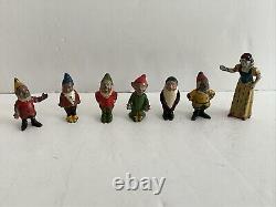 Vintage Britains Disney Snow White & Six Dwarfs. Produced 1938/39 Only. Lead