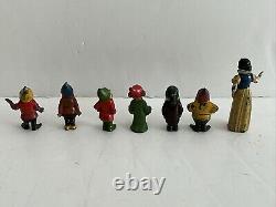Vintage Britains Disney Snow White & Six Dwarfs. Produced 1938/39 Only. Lead