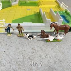 Vintage Britains Farm Playbase Set 4713 Boxed Equestrian Farmyard Made England
