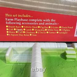 Vintage Britains Farm Playbase Set 4713 Boxed Equestrian Farmyard Made England