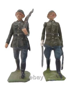 Vintage Britains German Army Infantry Steel Helmets Boxed Set 432 With 2 Extras