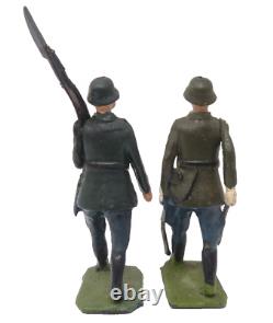 Vintage Britains German Army Infantry Steel Helmets Boxed Set 432 With 2 Extras
