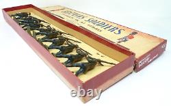 Vintage Britains German Army Infantry Steel Helmets Boxed Set 432 With 2 Extras