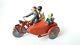 Vintage Britains Lead Civilian Motorcycle And Sidecar With Rider And Passenger
