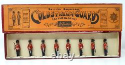 Vintage Britains Lead Coldstream Guards Set #32 At The Salute Depose Base Stamp