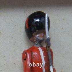 Vintage Britains Lead Coldstream Guards Set #32 At The Salute Depose Base Stamp