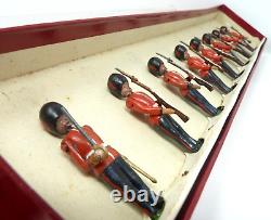 Vintage Britains Lead Coldstream Guards Set #32 At The Salute Depose Base Stamp