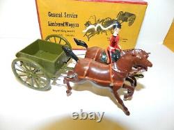 Vintage Britains Lead General Service Limbered Wagon No. 1330