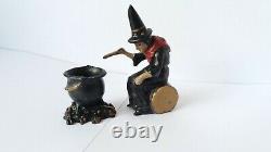 Vintage Britains Lead Jo Hill Co Witch Fire And Cauldron