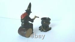 Vintage Britains Lead Jo Hill Co Witch Fire And Cauldron