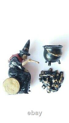 Vintage Britains Lead Jo Hill Co Witch Fire And Cauldron