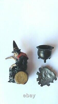 Vintage Britains Lead Jo Hill Co Witch Fire And Cauldron