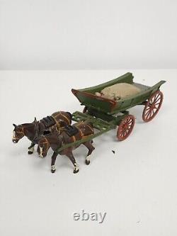 Vintage Britains Lead Metal Boxed Set 5F Home Farm Wagon. Pre War c1930s