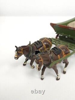 Vintage Britains Lead Metal Boxed Set 5F Home Farm Wagon. Pre War c1930s