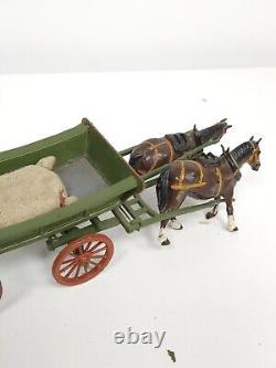 Vintage Britains Lead Metal Boxed Set 5F Home Farm Wagon. Pre War c1930s