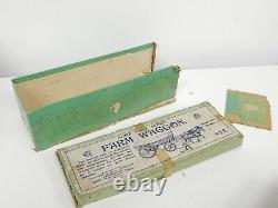 Vintage Britains Lead Metal Boxed Set 5F Home Farm Wagon. Pre War c1930s