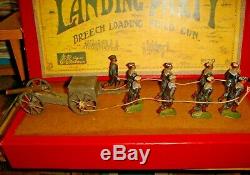 Vintage Britains Lead Toy Soldiers Set 79 Royal Navy Landing Party & Field Gun