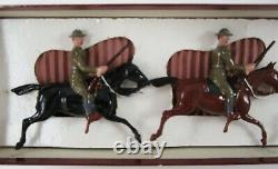 Vintage Britains Lead Toy Soldiers WWI US Army Mounted Cavalry Set #276 Box