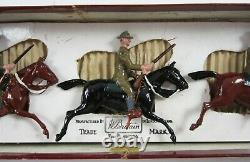 Vintage Britains Lead Toy Soldiers WWI US Army Mounted Cavalry Set #276 Box