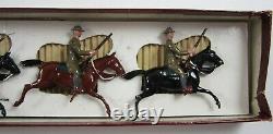 Vintage Britains Lead Toy Soldiers WWI US Army Mounted Cavalry Set #276 Box