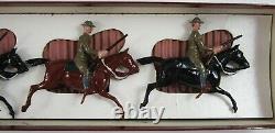 Vintage Britains Lead Toy Soldiers WWI US Army Mounted Cavalry Set #276 Box