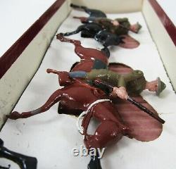 Vintage Britains Lead Toy Soldiers WWI US Army Mounted Cavalry Set #276 Box