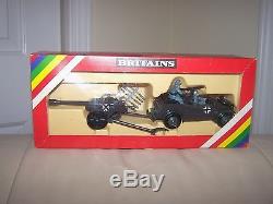 Vintage Britains Ltd Kubelwagen & German Field Gun- #9788-mib