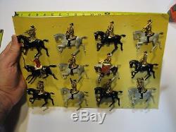 Vintage Britains Metal Soldiers Band of The Life Guards Dress 12 pcs Set #101
