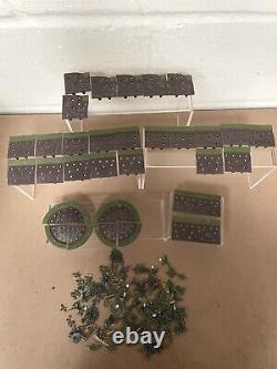 Vintage Britains Miniature Lead Painted Flowers, Plants & Flowerbeds Job Lot