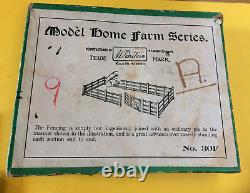 Vintage Britains Model Home Farm Series boxed No. 30F fencing plus extras