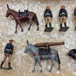 Vintage Britains Mountain Artillery With Mule Team No. 28 Boxed, Incomplete