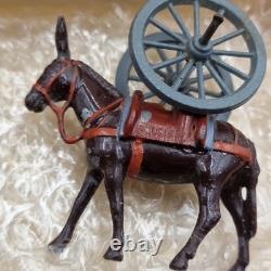 Vintage Britains Mountain Artillery With Mule Team No. 28 Boxed, Incomplete