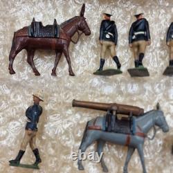 Vintage Britains Mountain Artillery With Mule Team No. 28 Boxed, Incomplete
