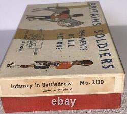 Vintage Britains No. 2130 British Infantry In Battledress. 1957-59. Rare. VNM/B