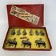 Vintage Britains Painted Lead Knights And Box