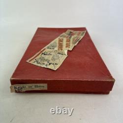 Vintage Britains Painted Lead Knights And Box