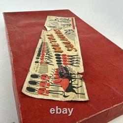 Vintage Britains Painted Lead Knights And Box