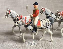Vintage Britains Set 9402 Landau Coach With 6 x Grey Windsor Horse Team